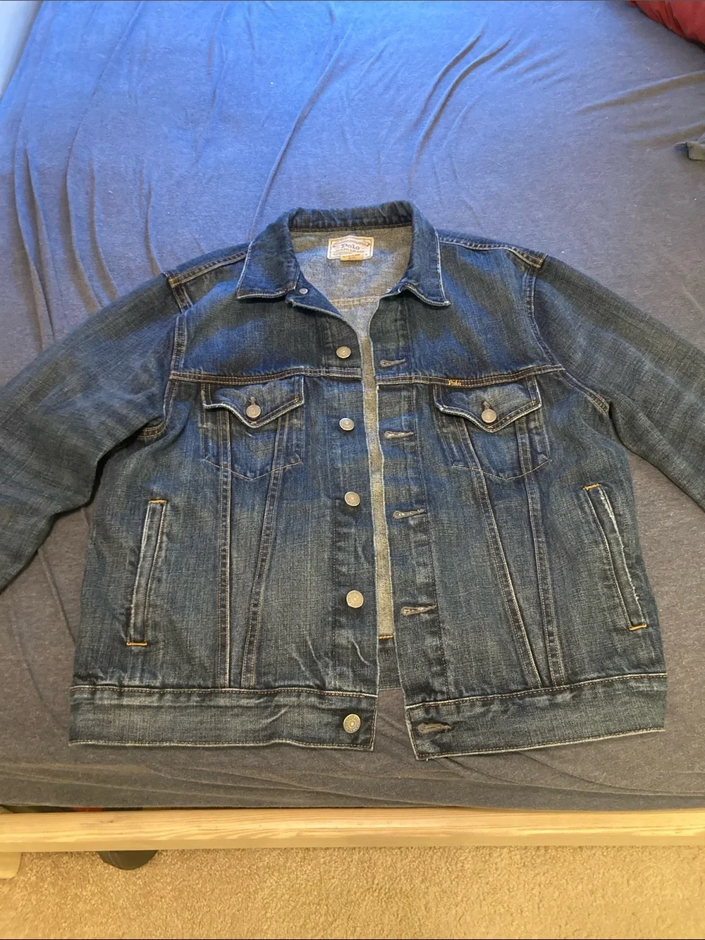 Polo by Ralph Lauren Indigo Denim Jacket size Large excellent condition